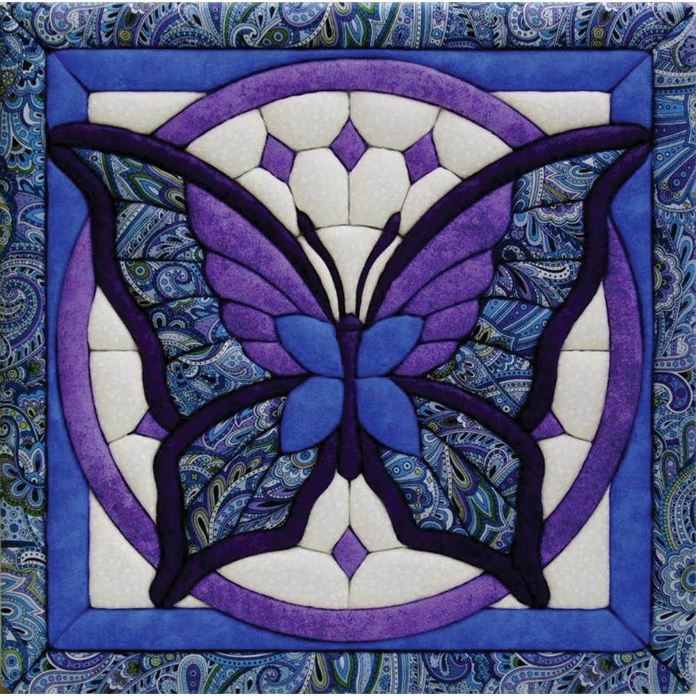 Quilt Magic Sew Wall Hanging Kit-Butterfly, 12x12 inches, Assorted