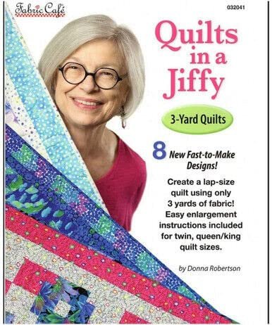 Quilts in a Jiffy - 3 Yard Quilts by Donna Robertson for Fabric Cafe,Brown