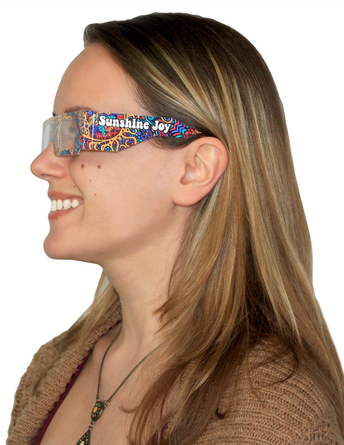 Sunshine Joy 3D Glasses - 25 PACK - Card Stock - Amazing 3-D Effects on all 3-D Reactive Images - For Indoor Use Only