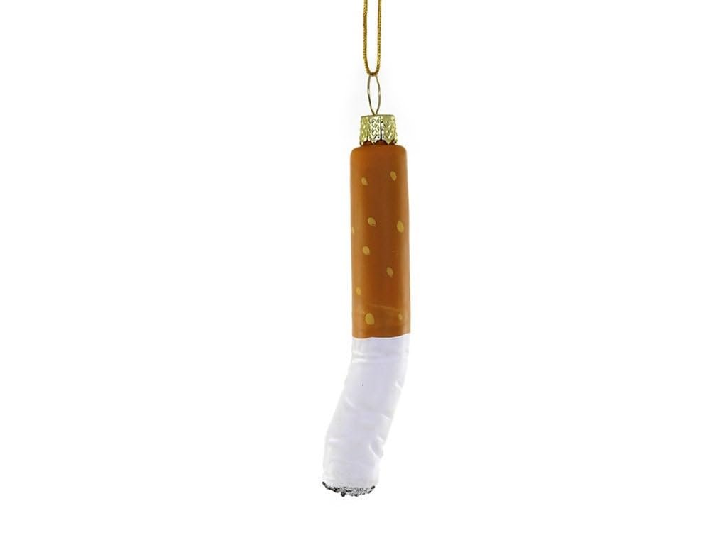 Used Cigarette | Cody Foster Vintage-Inspired Glass Blown Collectible Christmas Ornament