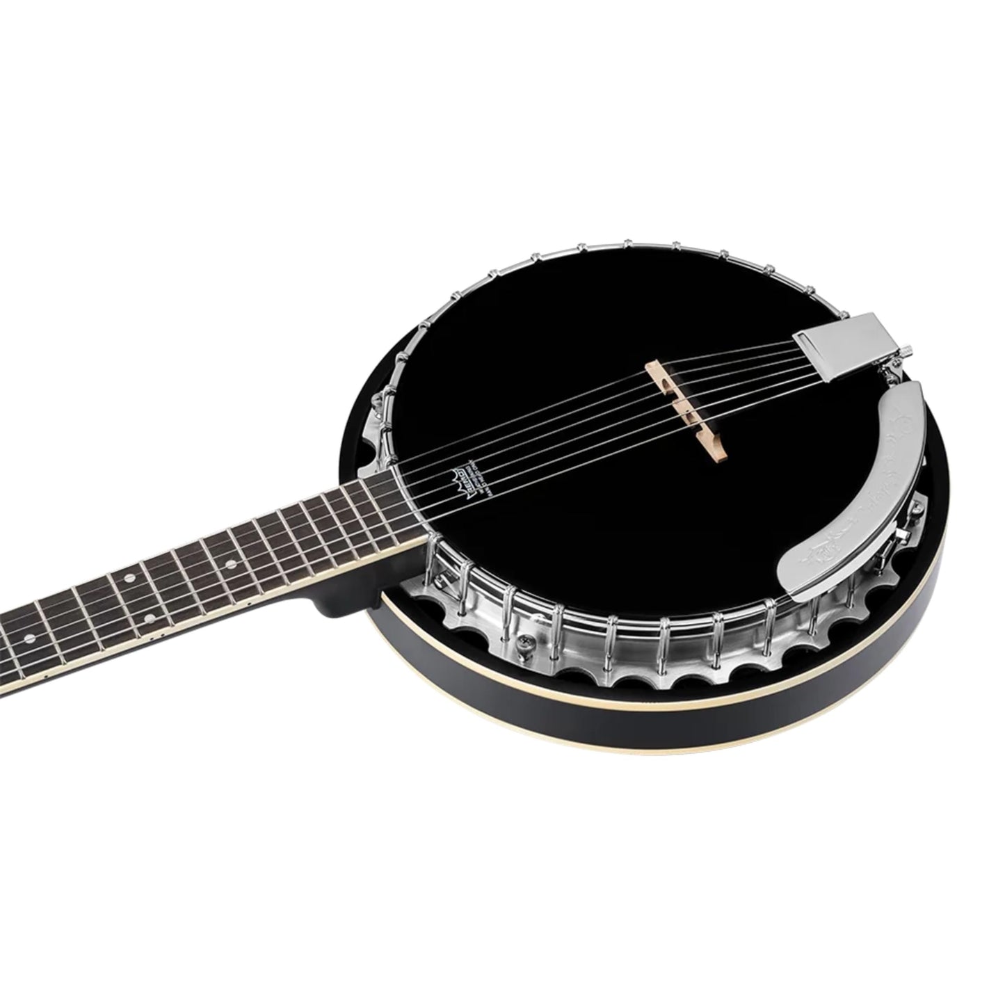 Ortega Guitars Raven Series 6-String Banjo w/Bag, Right (OBJ350/6-SBK)