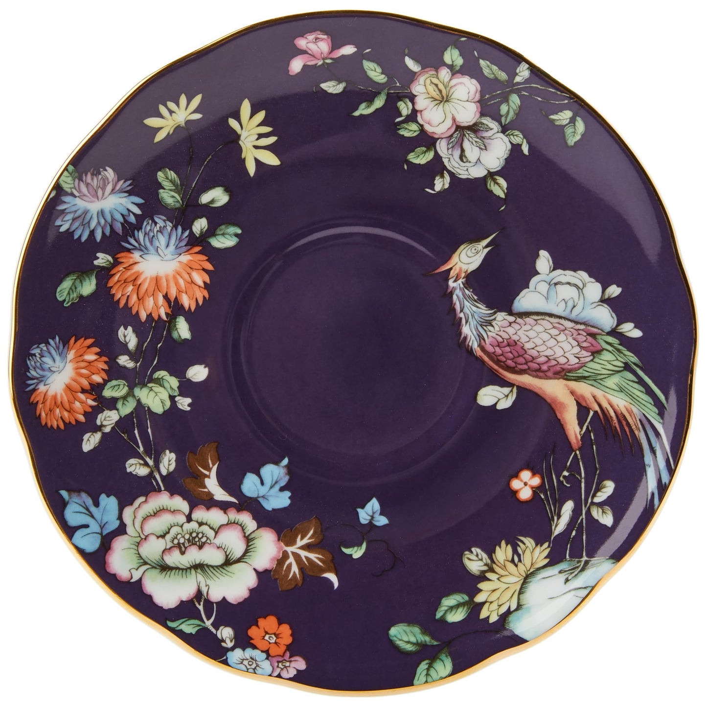 Wedgwood Wonderlust Midnight Crane Teacup & Saucer Set