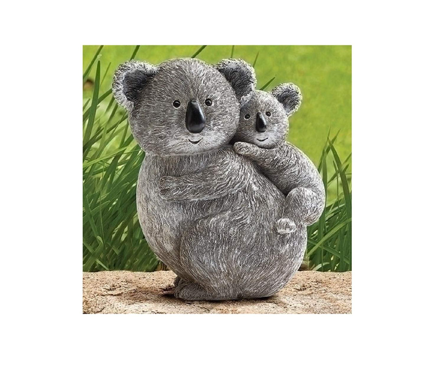 Roman Giftware Inc., Pudgy Pals Collection, Koala and Baby Statue, 8.5" H,Decorative, Garden Gift, Home Outdoor Decor