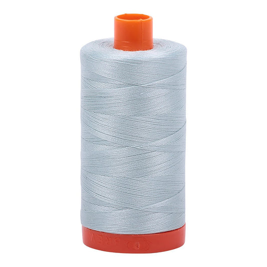 Aurifil Mako Cotton Thread Solid 50wt 1422yds Light Grey Blue