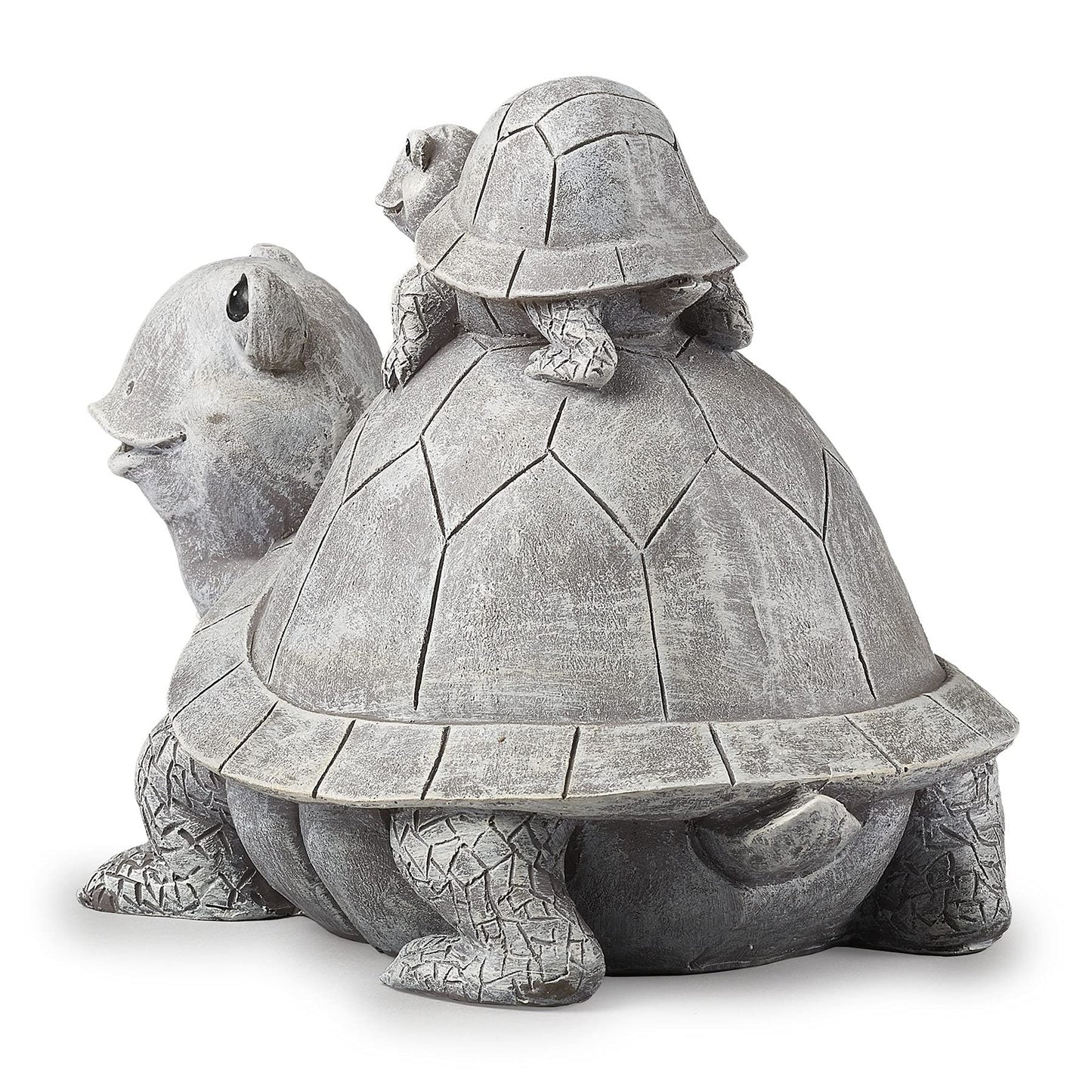 Roman Garden - Turtle and Baby Statue, 7" H, Pudgy Pals Collection, Resin and Dolomite, Decorative, Garden Gift, Home Outdoor Decor, Durable, Long Lasting