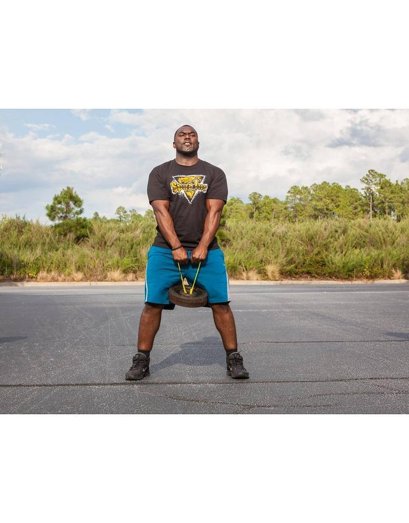 Spud Inc. Heavyweight Kettlestrap BLACK - Kettle Strap, Kettlebell Strap Loaded from 5 to 175 Pounds (16")