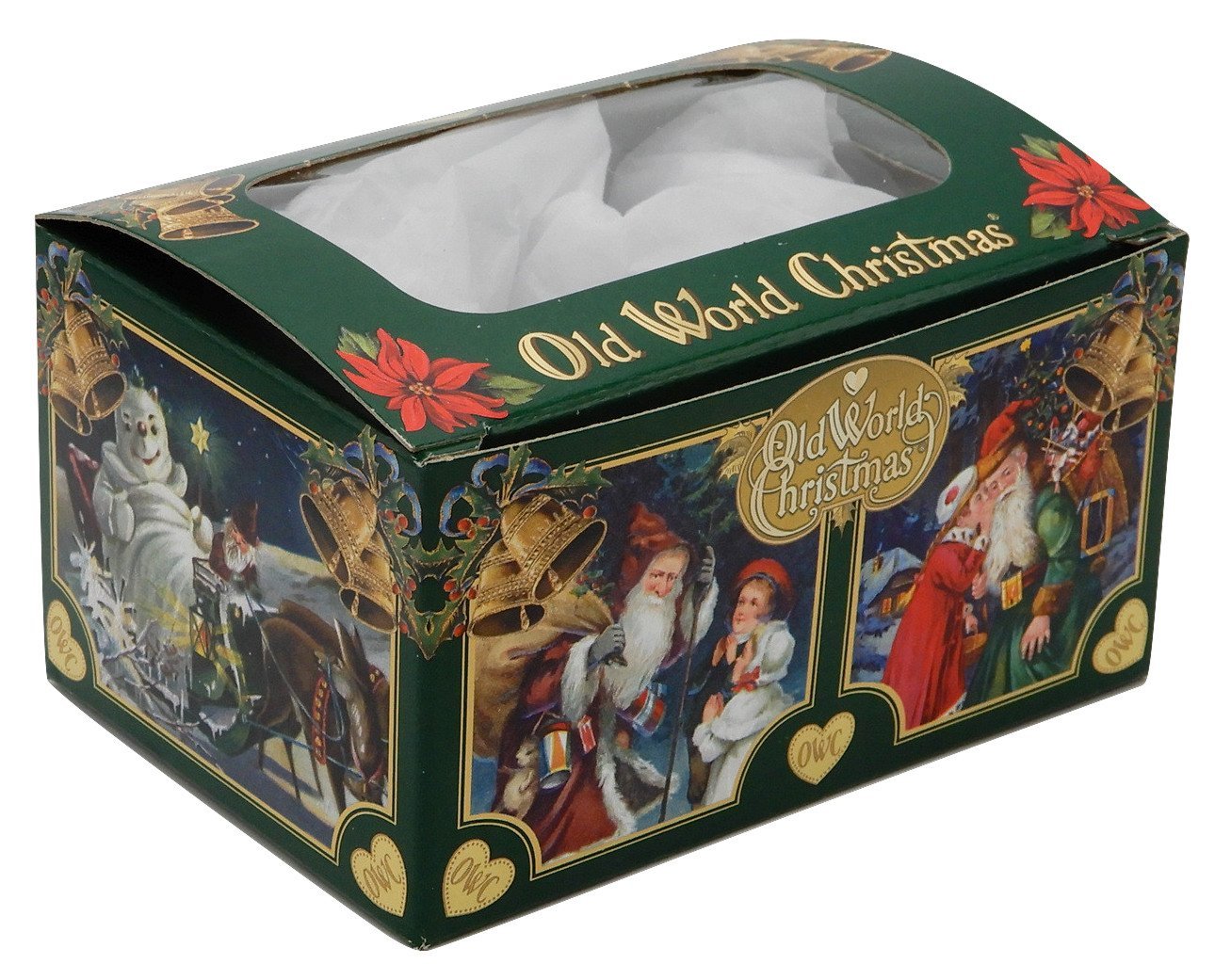 Old World Christmas Glass Blown Ornament S-Hook Gift Box, Vacation Collection (Yellow National Park)