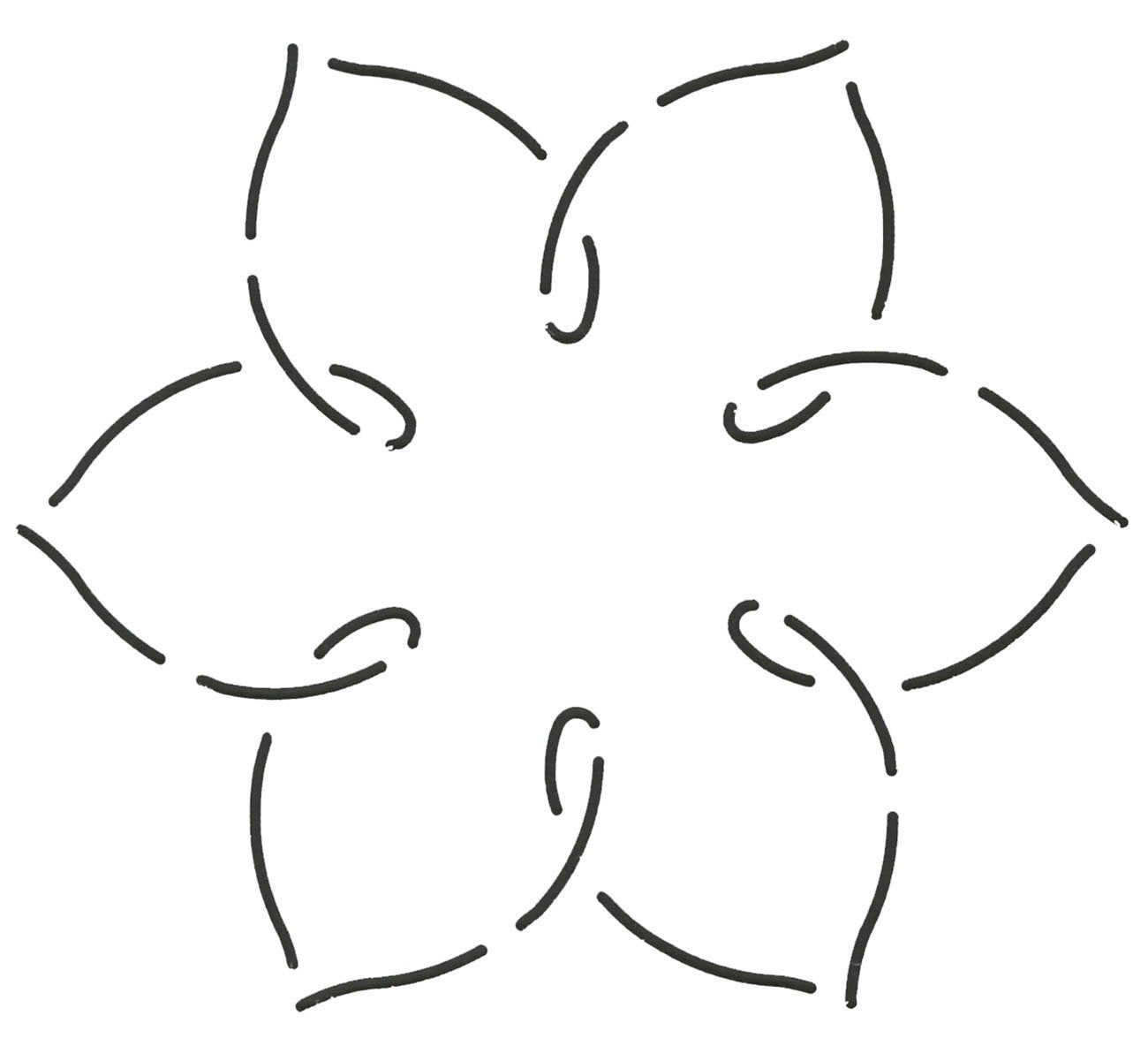 Quilting Creations Simple Flower Quilt Stencil