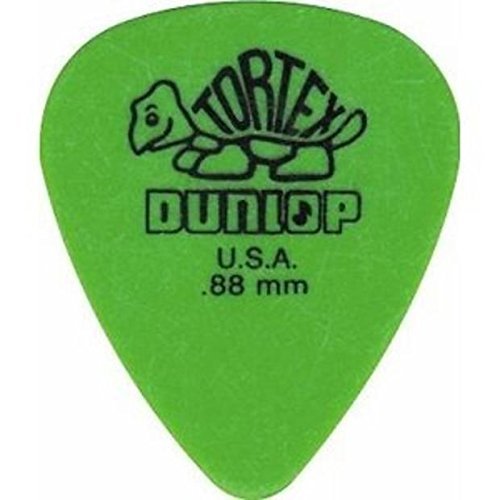 2014 Dunlop Dunlop Tortex .88mm Standard Picks, Green, 12 Pack N/A
