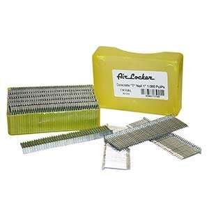 Air Locker AMT-CN10AL CN10AL 14 Gauge T-Nails for Concrete Nailers 1 Inch Smooth Shank (1000 per Pack), Medium, Multicolor