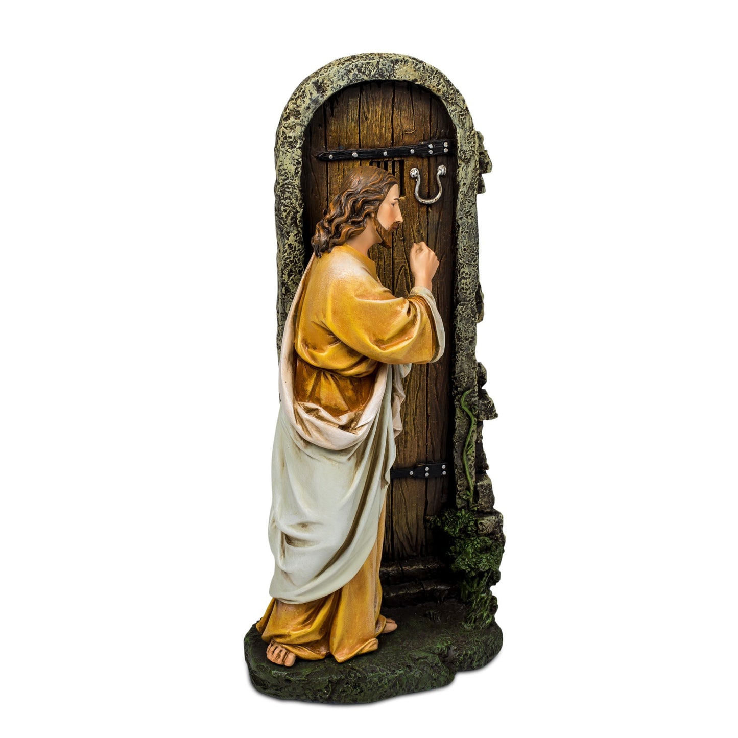 Jesus Knocking at Door Renaissance Collection 12 Inch Resin Stone Statue Figurine