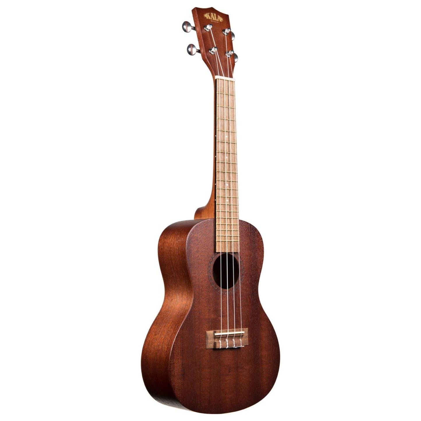 Kala Brand Music Co., 4-String Ukulele, Light Mahogany Stain, Learn to Play Kit (KA-15C-BNDL2006)