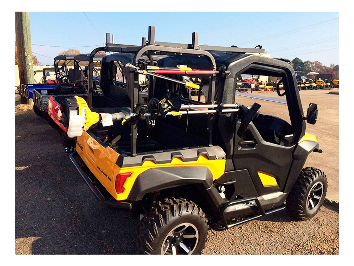 Great Day Implement Holders Kit - Intended for Tractor Tool Tray or UTV Multi-Fit Rear Utility Rack, TTIH402, Black