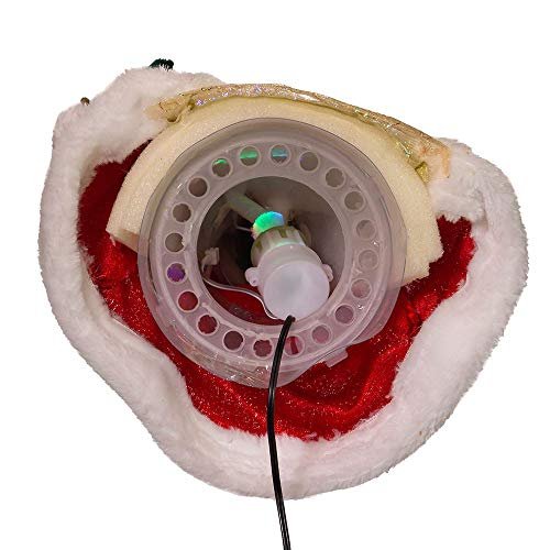 Kurt Adler 12-Inch CUL Fiber Optic LED Santa Treetop