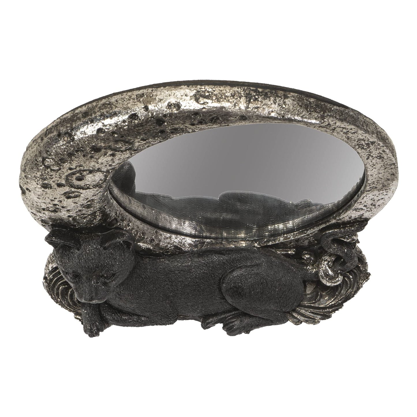 Pacific Giftware Moon Mirror with Iniquitous Black Cat