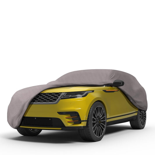 Seal Skin Covers Multi-Layer SUV Car Cover, Waterproof PEVA Outdoor Cover with UV, Snow, Rain Protection, Windproof Straps, Cotton Lining, Lock System, Universal Fit (227"-236" L)