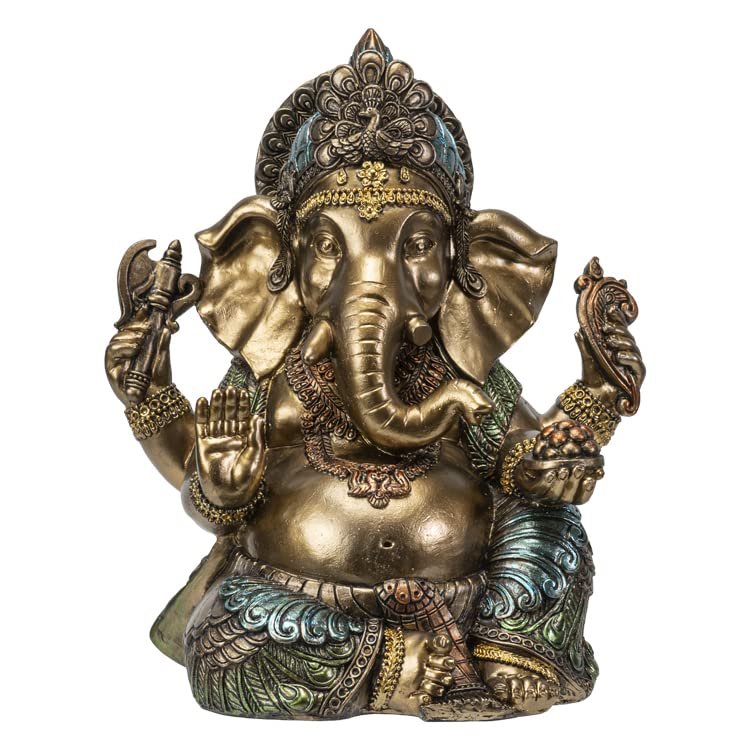 Pacific Giftware Ganesha Figurine, Gold