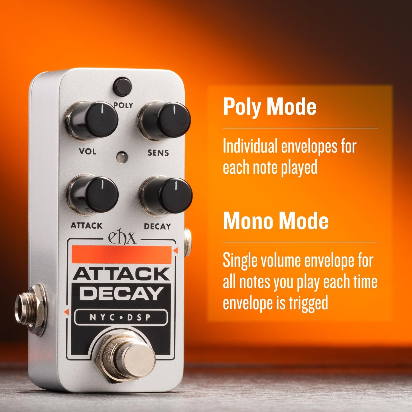 Electro-Harmonix Pico Attack Decay Tape Reverse Simulator Pedal