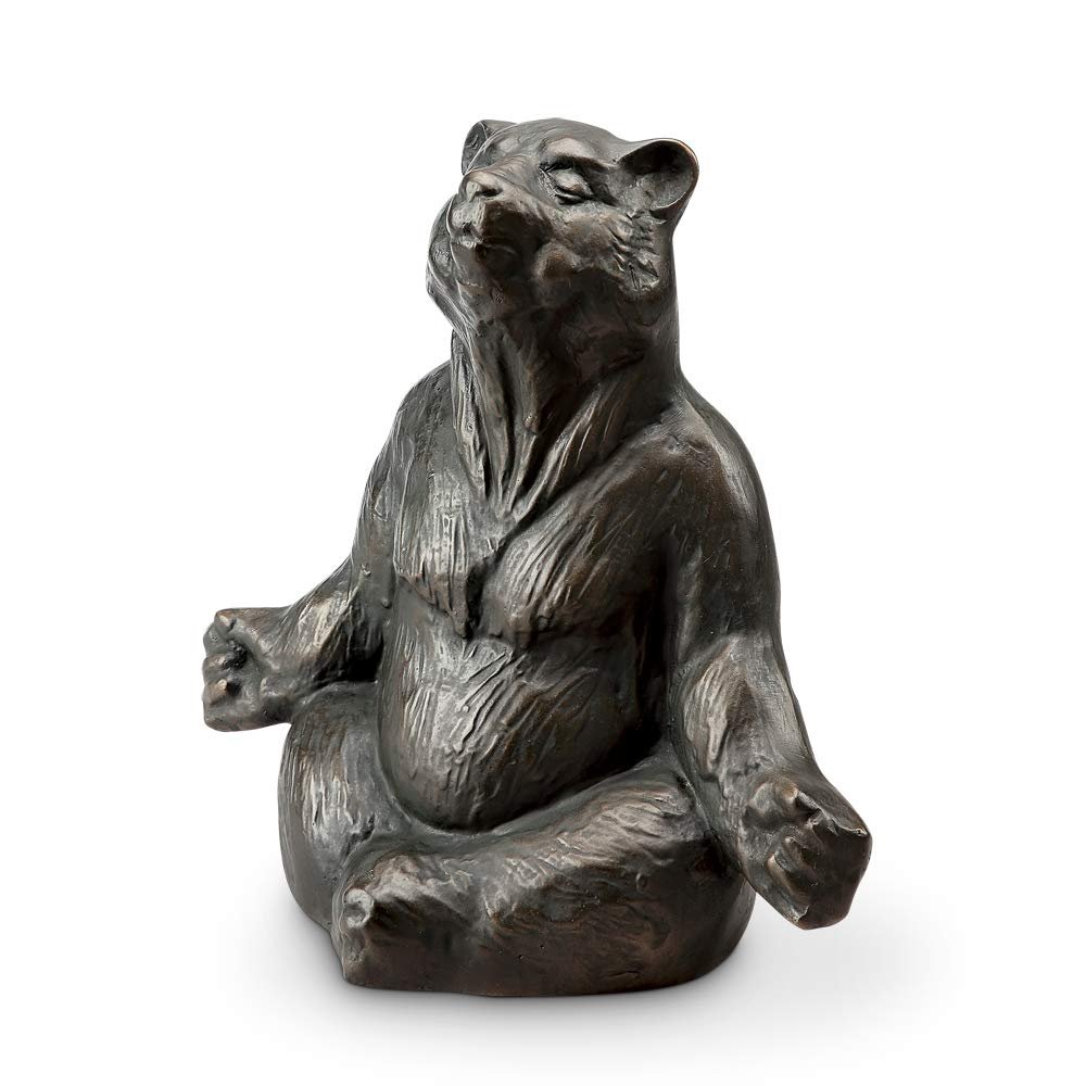 SPI Contented Yoga Bear Garden Sculpture