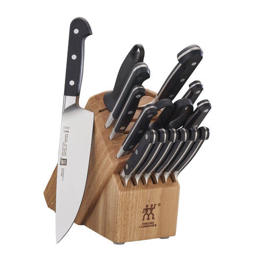 ZWILLING Pro 16-pc Knife Block Set - Natural