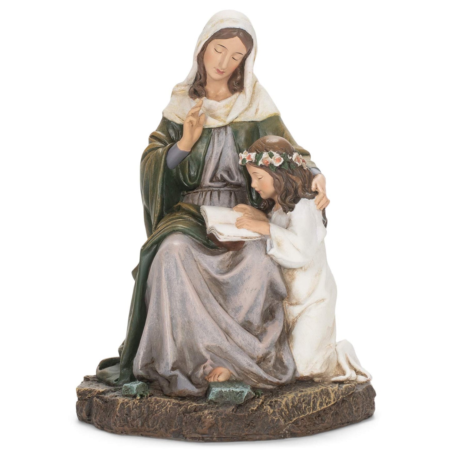 Joseph's Studio by Roman – 7" St. Anne Figurine, Religious Home Décor Statue, Devotional Gift for Prayer & Inspiration