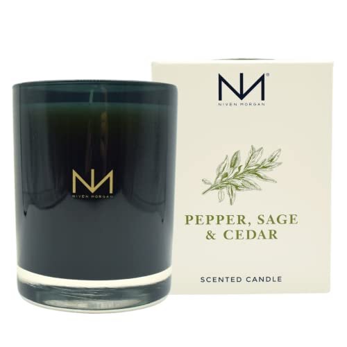 Niven Morgan Pepper, Sage and Cedar Scented Candle 11 oz