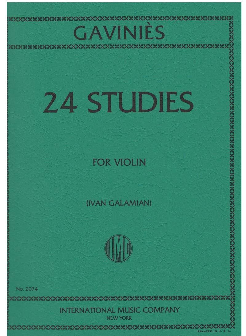 Gavinies, Pierre - 24 Studies - Violin solo - edited by Ivan Galamian - International Edition