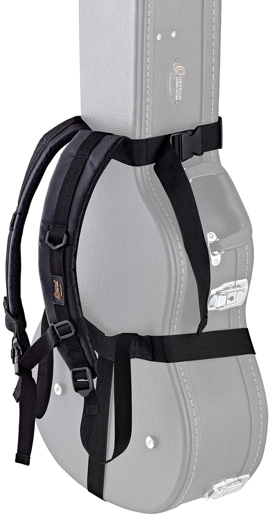 Ortega Guitars Hardshell Case Backpack Straps-Carry Your Hardcase Like a Gig Bag-Black, one Size (OBPS)