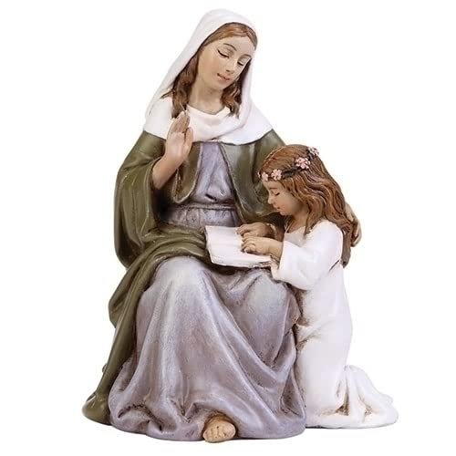Joseph's Studio by Roman, Renaissance Collection, 2.75" H ST Anne Figure, Home Décor, Devout Gift, Prayerful Inspiration (3x2x2)