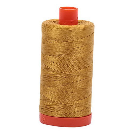 Aurifil Mako Cotton Thread Solid 50wt 1422yds Mustard
