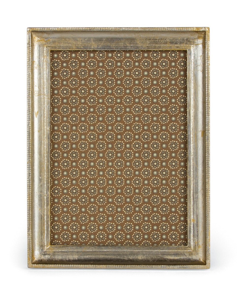 Cavallini Florentine Frames Siena Silver 5 by 7-Inch