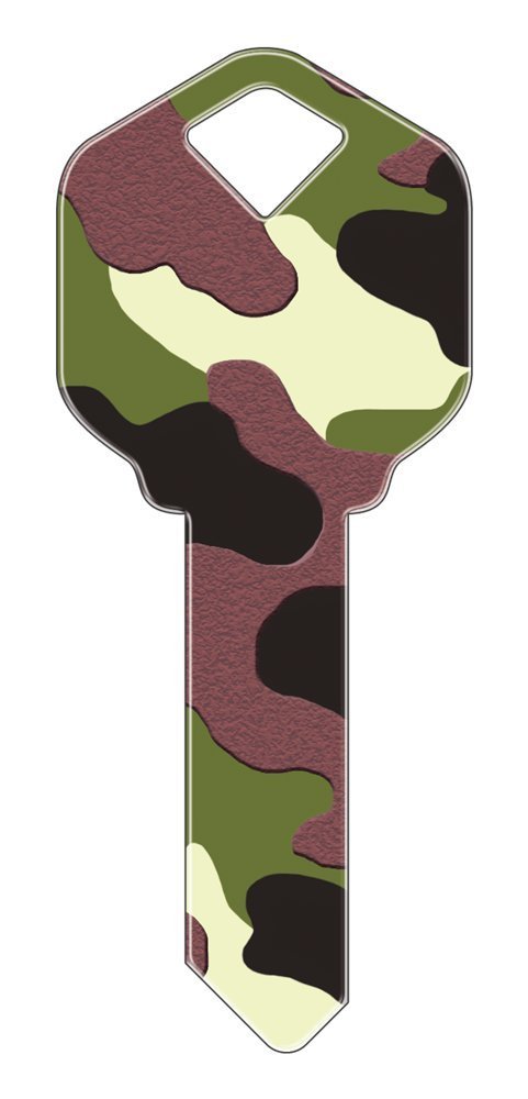 Set of 5 Uncut Blank Designer SC4 Camo Replacement House Keys for SC1 Schlage Style Locks