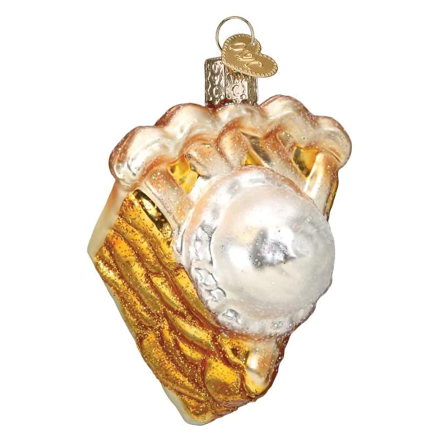 Old World Christmas Ornaments Pink Frosted Donut Glass Blown Ornaments for Christmas Tree