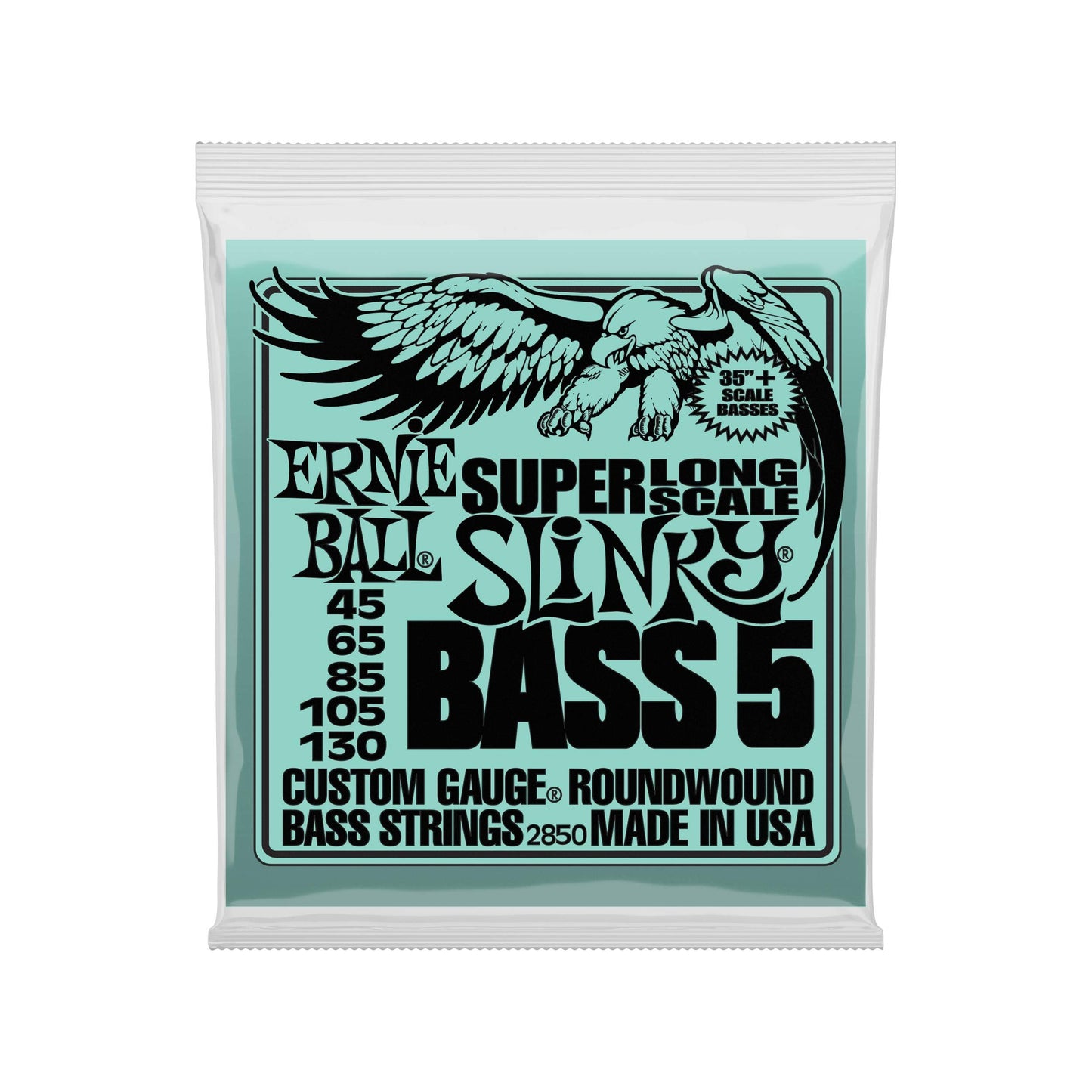Ernie Ball Super Long Scale Nickel Wound Slinky Bass Guitar Strings Strings