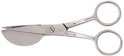 Famore Cutlery Left-Handed Mini Duck Bill Applique 4-1/2in Scissors, Stainless
