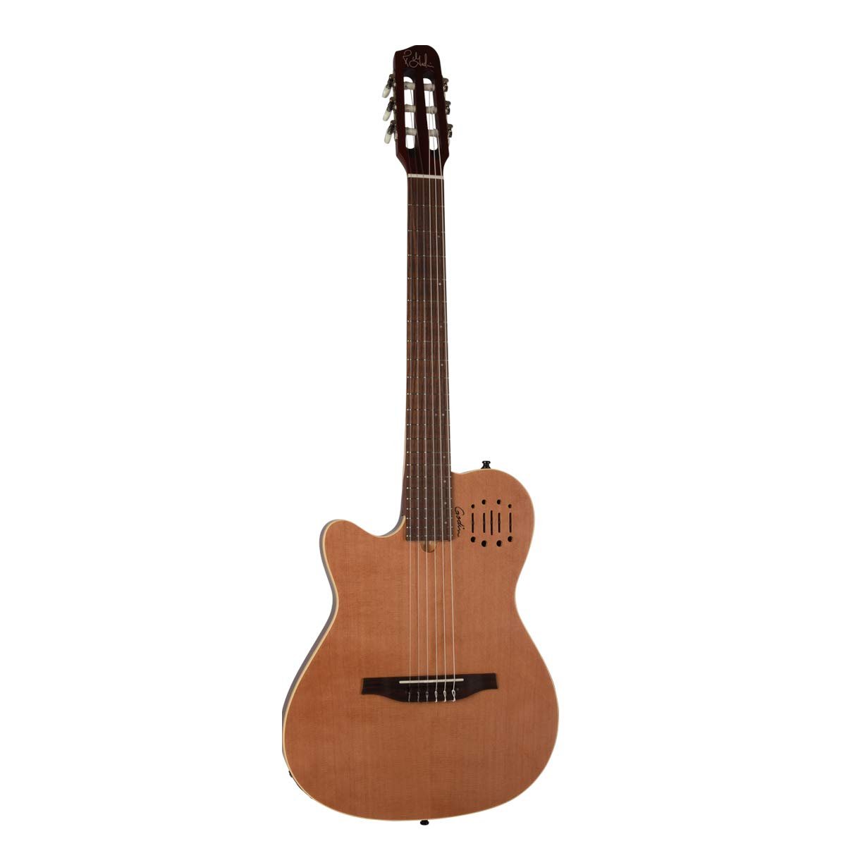 Godin Multiac 035878 6 Strings Hollow-Body Electric Guitar, Left-Handed, Natural SG