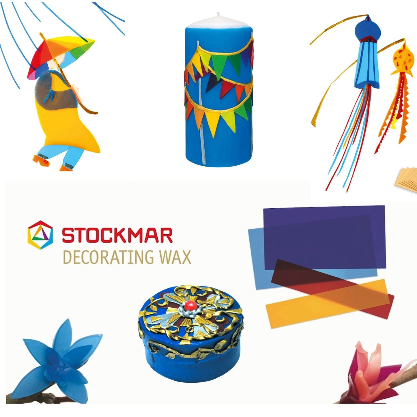 Stockmar Wax Foil 20 x 10 cm Pack of 12 Assorted