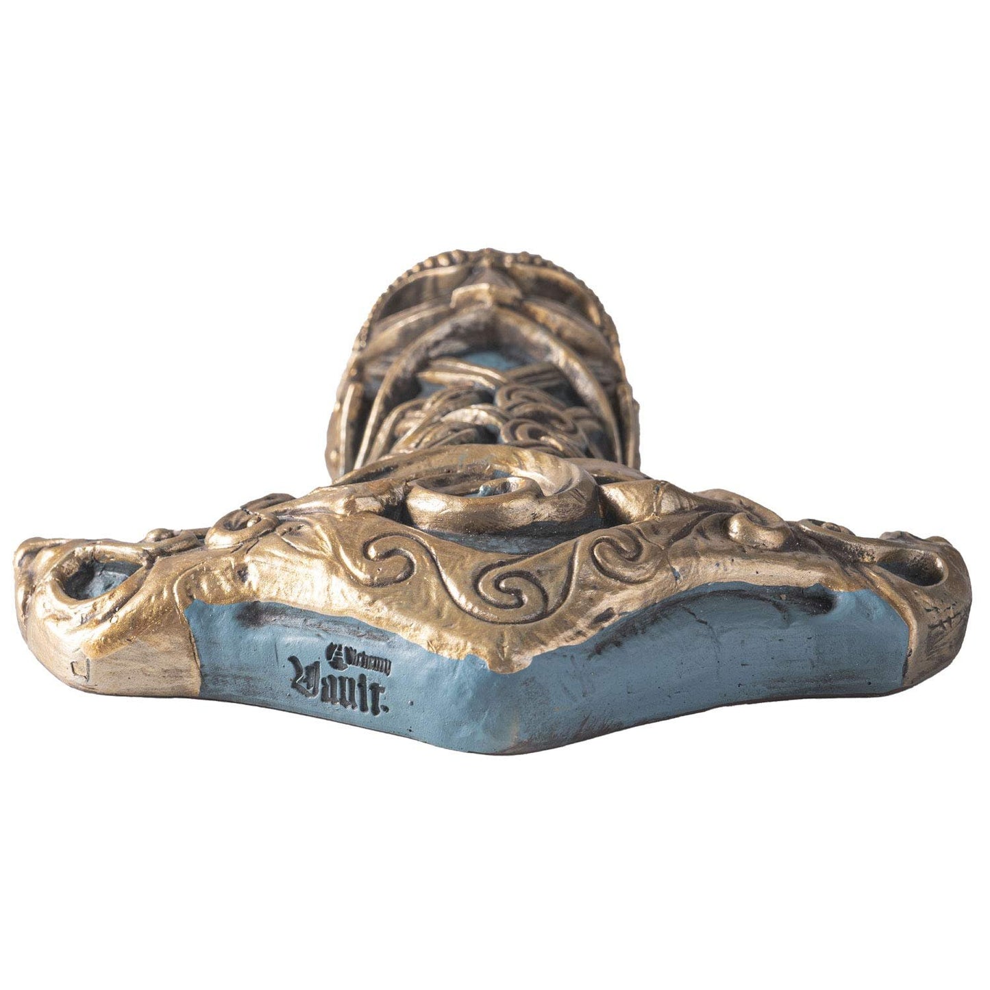 Pacific Trading Company Thor's Hammer Wall Plaque, Hand Painted Mjolnir Artwork Cast Resin Indoor Hanging Wall Decor, 8 Inches