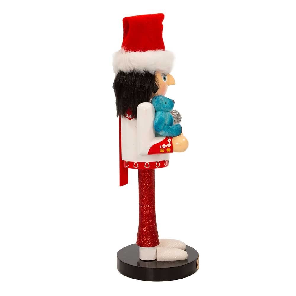 Elvis Presley Kurt Adler 10-Inch with Teddy Bear Nutcracker, Red