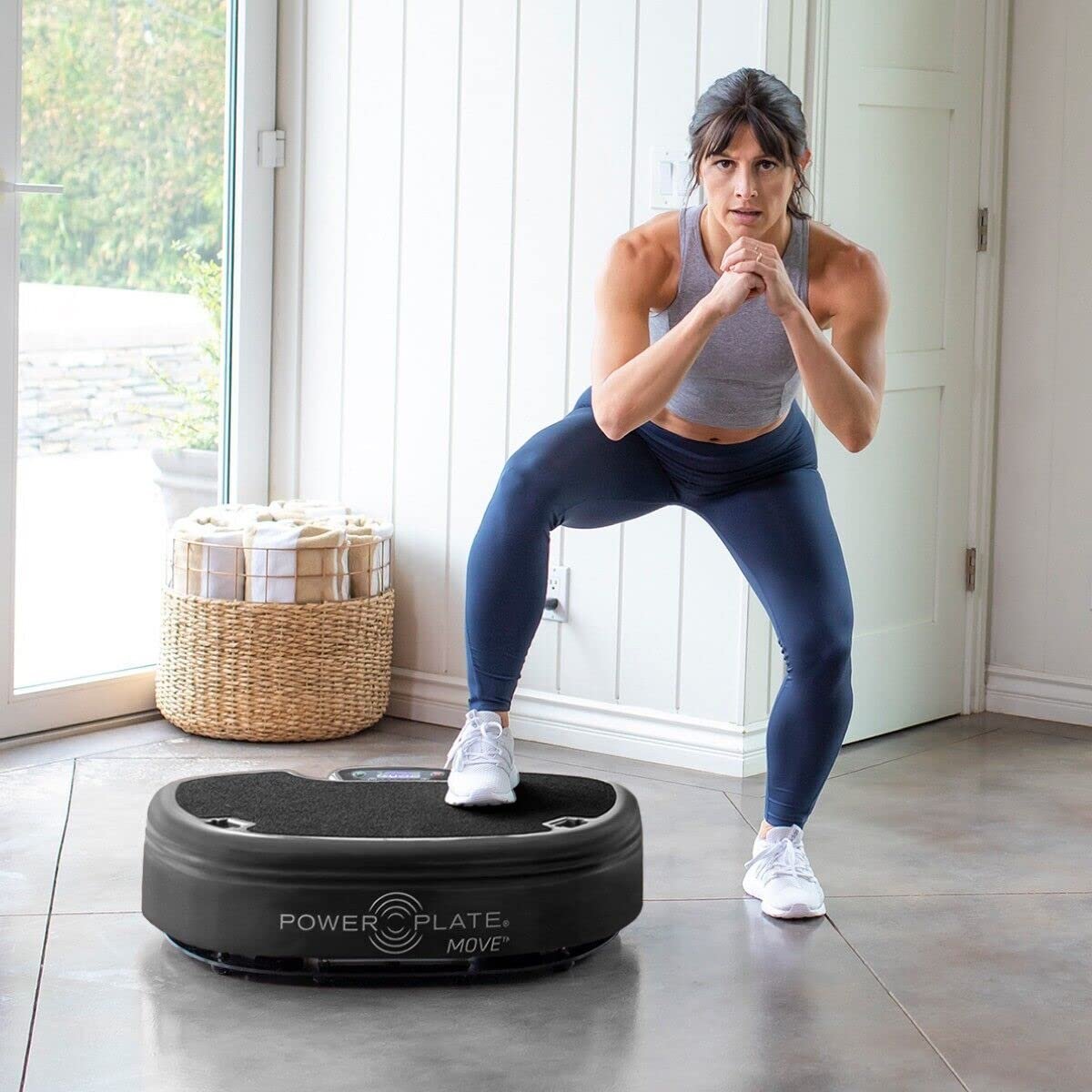 Power Plate Move Vibration Platform, Vibrating Plate to Increase Core Strength, Improve Balance and Stability