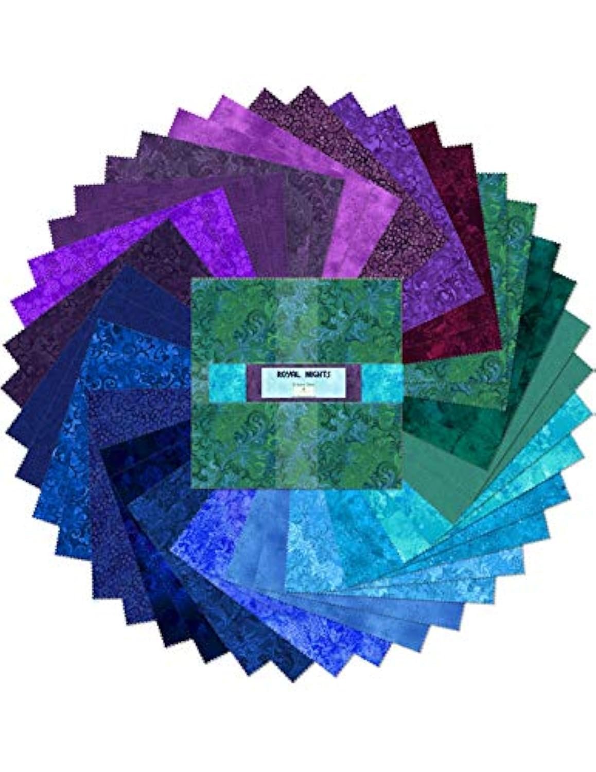 Wilmington Prints Royal Nights-10 Karat Gems-Revised 9/17/19, Blue