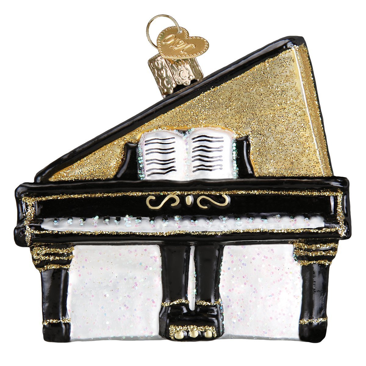 Old World Christmas Ornaments: Musical Instruments Glass Blown Ornaments for Christmas Tree