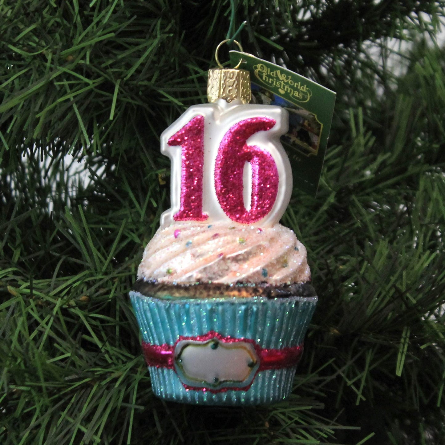 Old World Christmas Sweet 16 Blown Glass 2020 Unique Christmas Ornaments for Christmas Tree Decorations