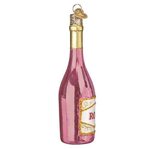 Old World Christmas Rose Wine Ornament, Multi