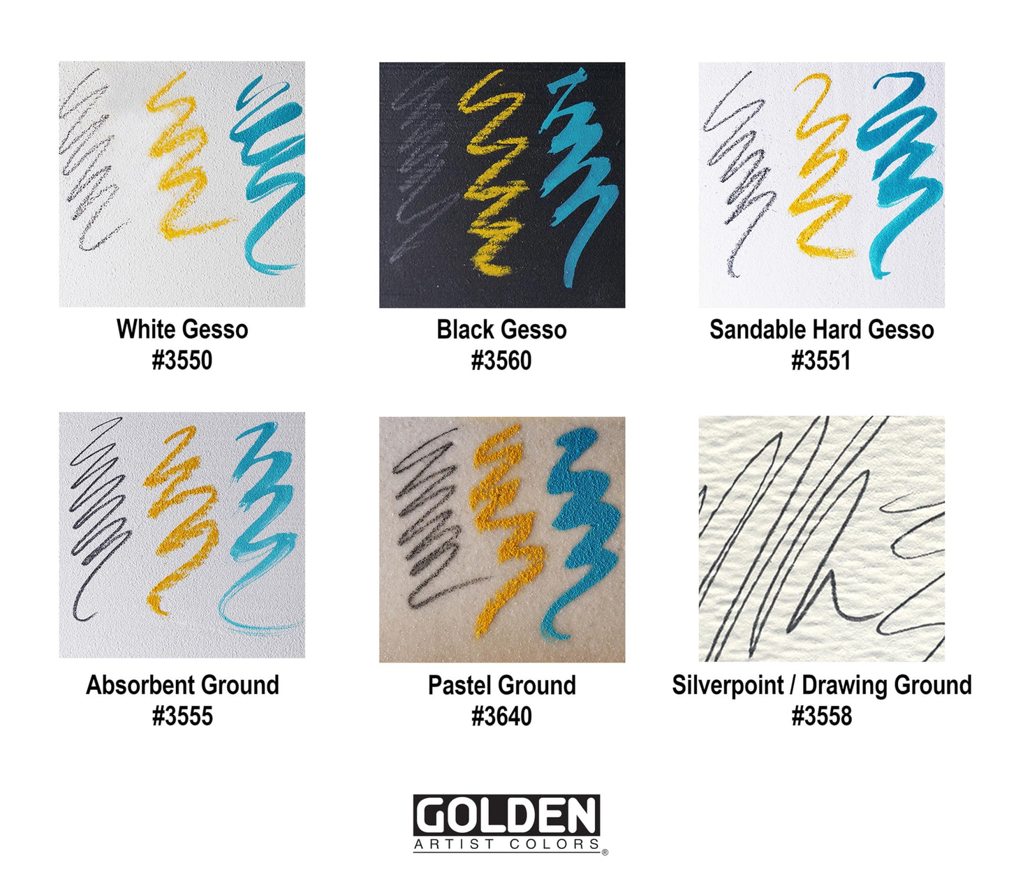 Sandable Hard Gesso by GOLDEN, 32 fl. oz. Jar, Professional Acrylic Gesso, Opaque