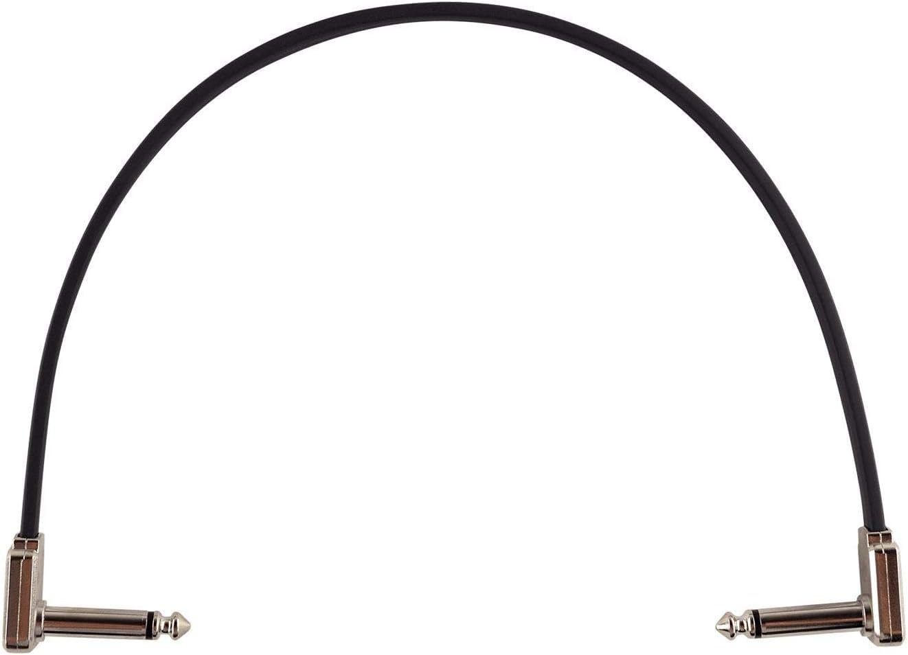 Ernie Ball Flat Ribbon Patch Cable Set 3x2 12 Inch Length in Black PO6222 - Pack of 2