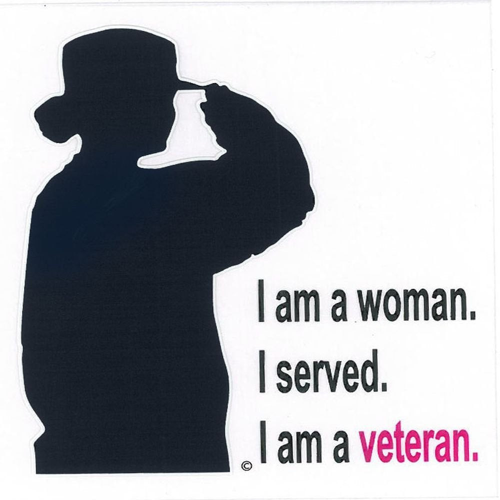 Honor Country Woman Veteran Decal