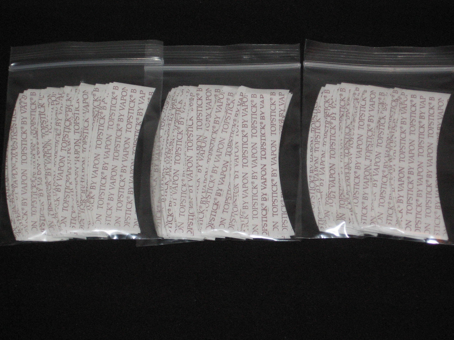 Vapon TOPSTICK Plus Custom Cut Front A Curve Tape,Clear,Double-Sided 75 Strips.