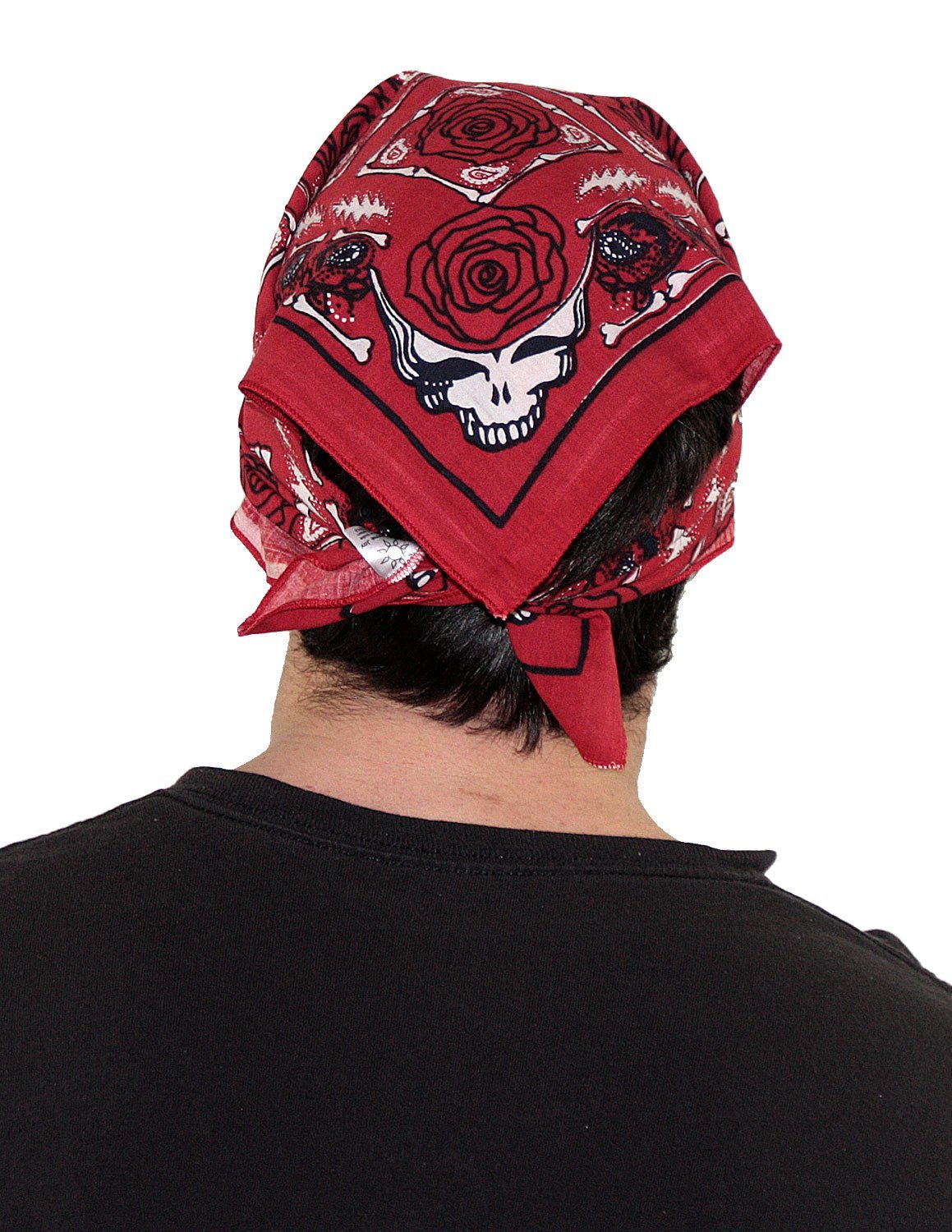 Sunshine Joy Grateful Dead Skull & Roses Bandana Grey