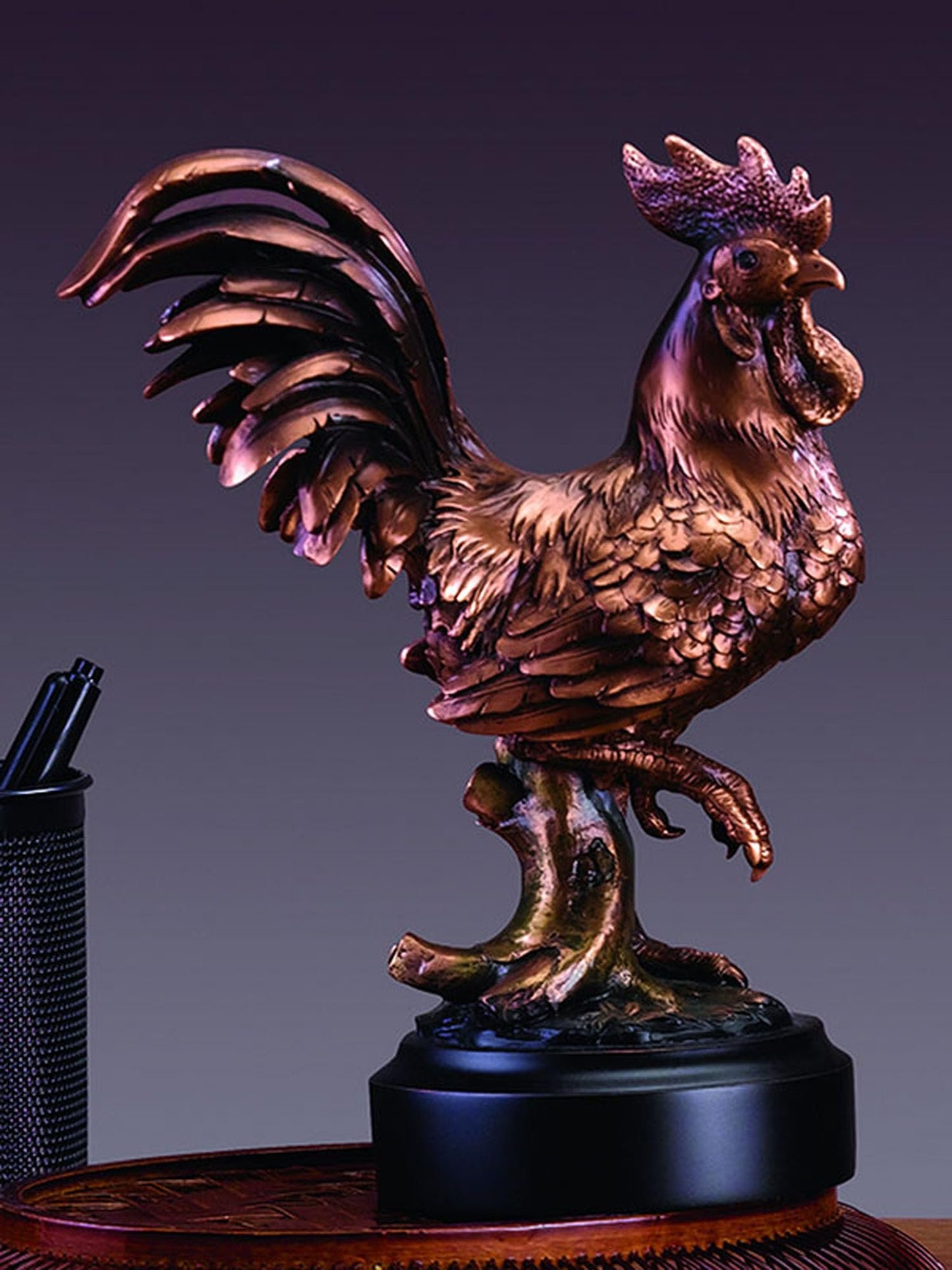 Rooster (S) Statue - Bronze Finish Figurine